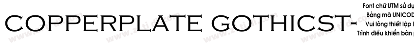 copperplate gothicst字体转换